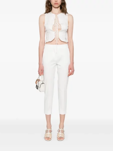 Pantaloni Max Mara alb