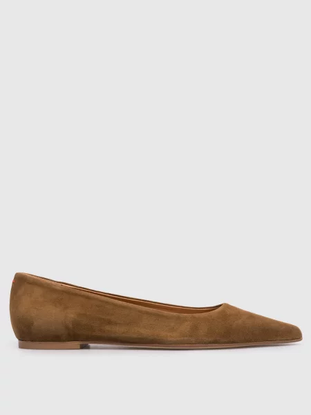 Замшевые балетки Aeyde коричневые