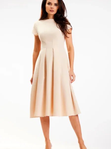 Sukienka midi Awama pomarańczowa