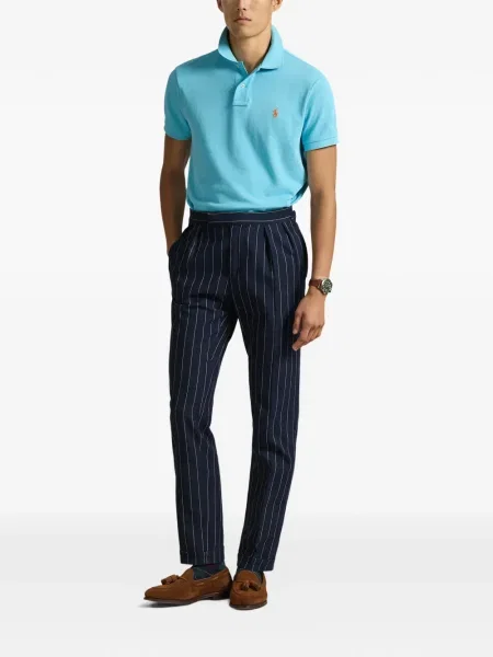 Ριγέ δερμάτινος κάλτσες Polo Ralph Lauren με κορδόνι μαύρο