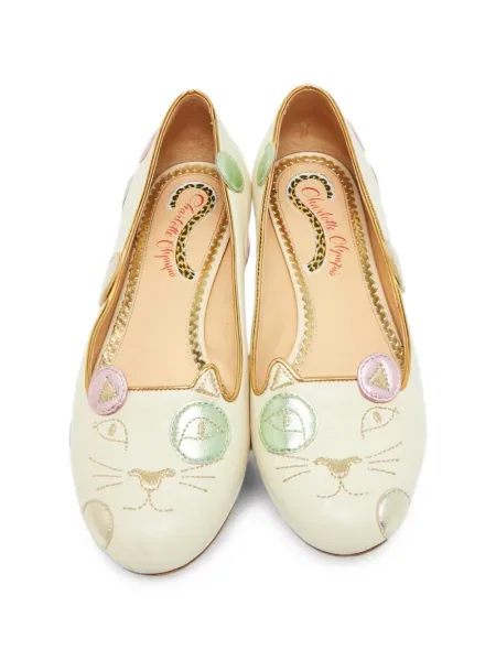 Balerini Charlotte Olympia din piele