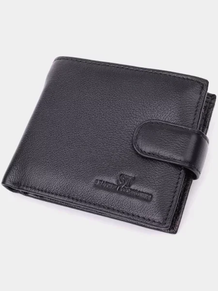 ST Leather Accessories Гаманець Шкіра чорний