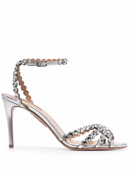 Sandale Aquazzura argintiu