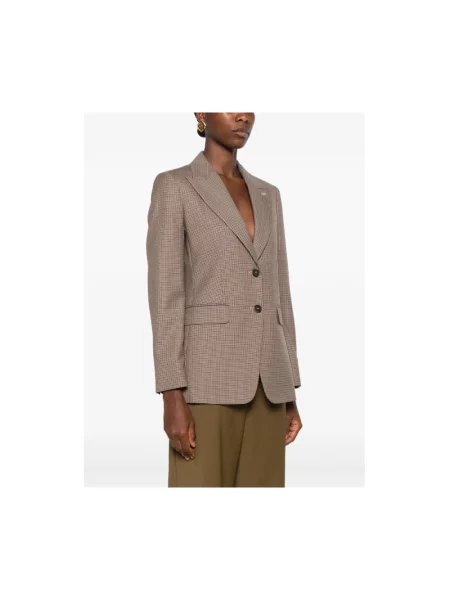 Marynarka Max Mara w jodełkę beżowa