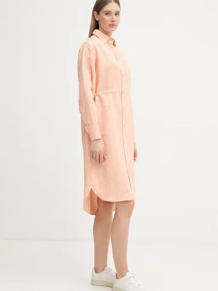 Lacoste сукня-сорочка з льоном