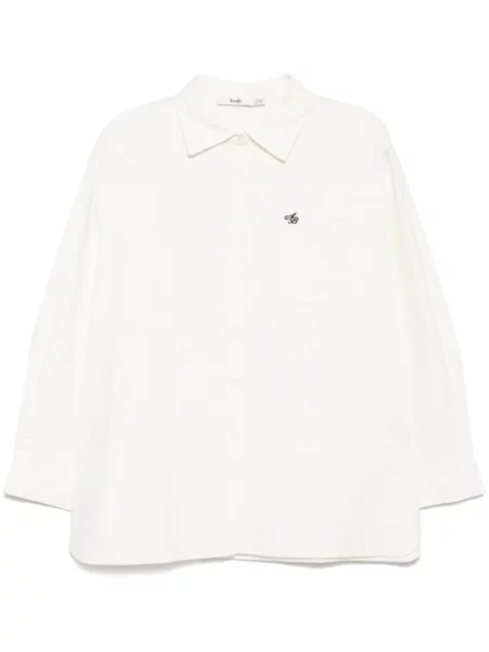 Haftowana długa koszula B+ab biała