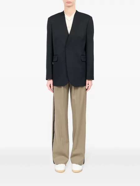 Vienakrūtis švarkas Mm6 Maison Margiela juoda