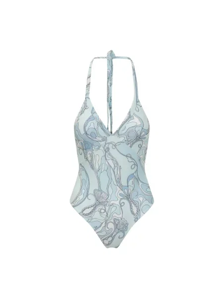 Stroj jednoczęściowy Pucci z nadrukiem niebieski