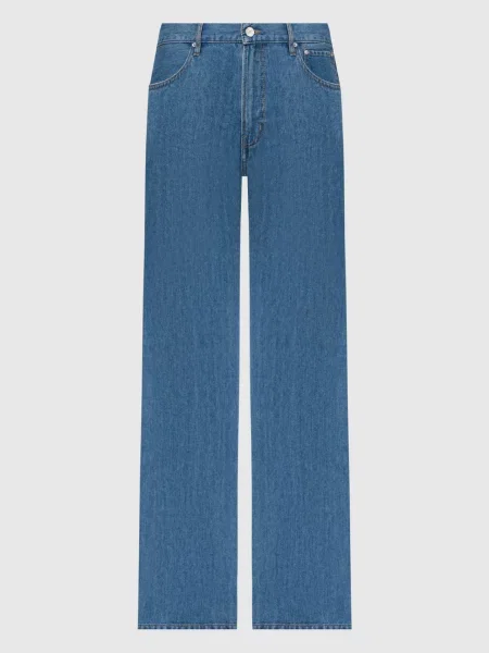 Джинси з льоном з блискавками Gauchere сині
