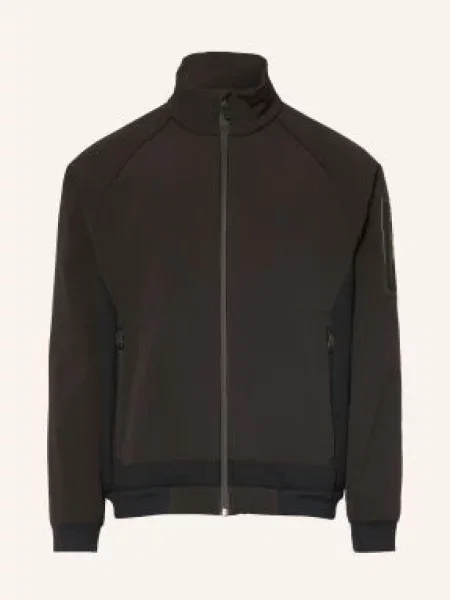 Boss Kurtka Cord Fleece Z Mieszanki Materiałów schwarz czarna