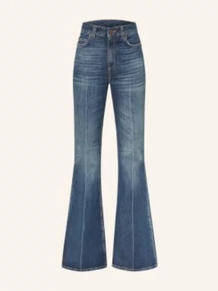 Dorothee Schumacher Dżinsy Z Rozszerzanymi Nogawkami Blue Jeans Baby blau niebieskie