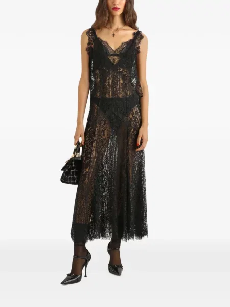Rochie Dolce & Gabbana din dantelă negru