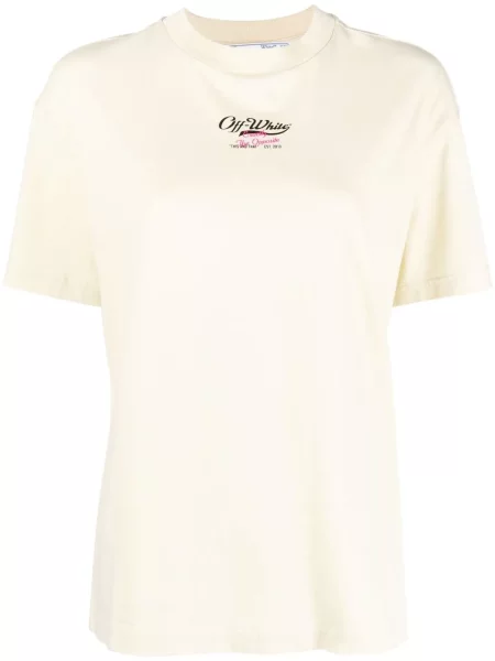 Tricou Off-white cu imagine