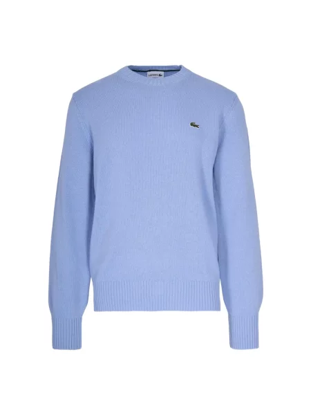 Sweter Lacoste wełniany niebieski