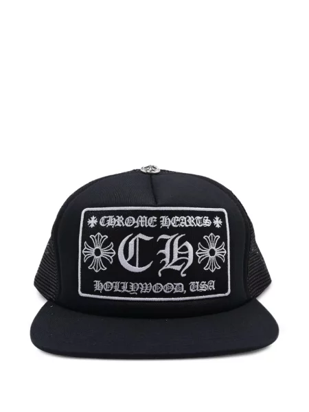 Szív mintás baseball sapka Chrome Hearts fekete