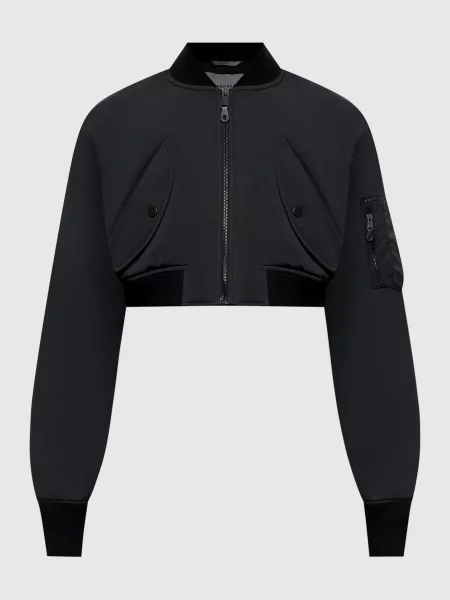 Укорочений бомбер Balenciaga чорний