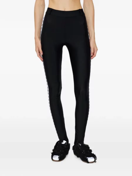 Leggings Moschino cu autograf negru