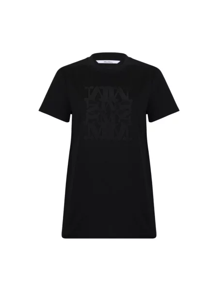 Koszulka Max Mara z logo czarna