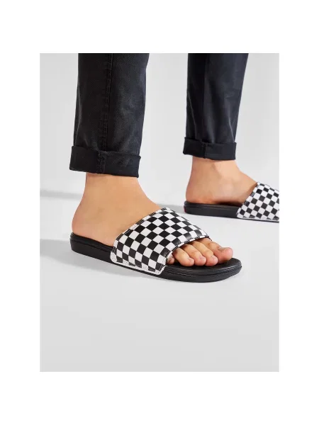 Natikače Vans La Costa Slide-On Checkboard Truwht/Blk crna