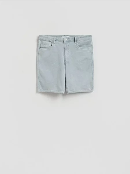 Reserved Pantaloni scurți straight din denim albastru