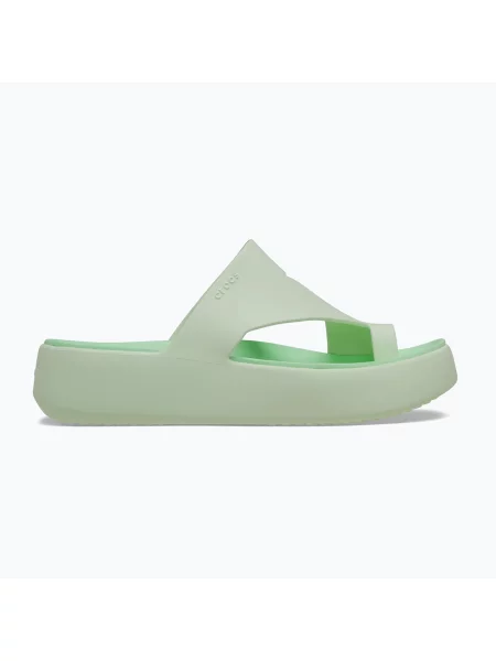 Șlapi pentru femei Crocs Getaway Platform Toe Loop jade tint