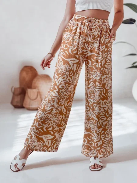 Pantaloni Dstreet cu imprimeu tropical