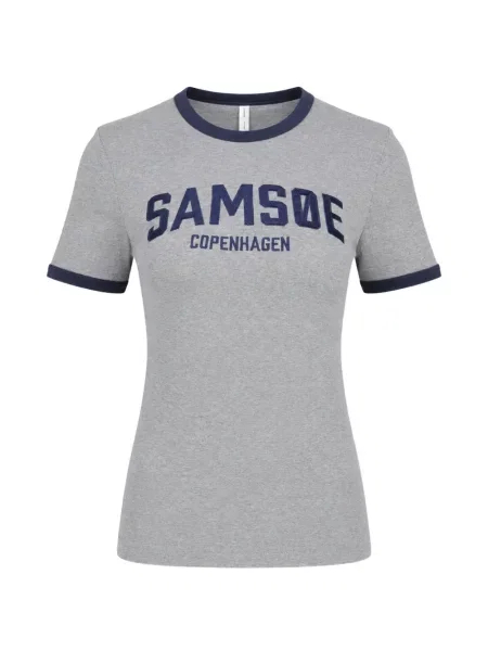 Tricou Samsøe Samsøe cu imagine gri