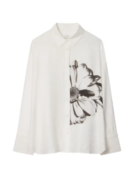 Cămașă Paul Smith cu imagine alb