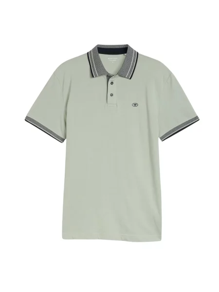 TOM TAILOR Majica pastelno zelena črna