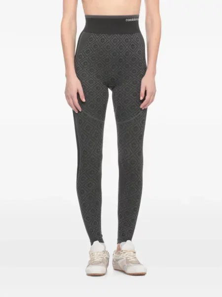 Leggings Casablanca cu imagine gri