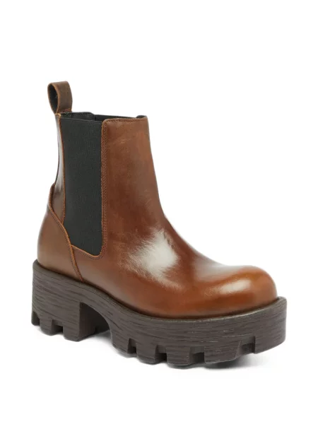 Botine chelsea Diesel din piele maro
