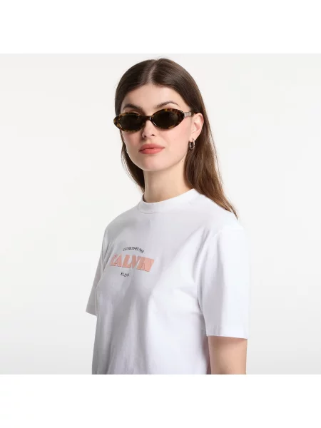 Тениска Calvin Klein Jeans Ss Classic Resort Calvin Logo Tee Bright White S бяло