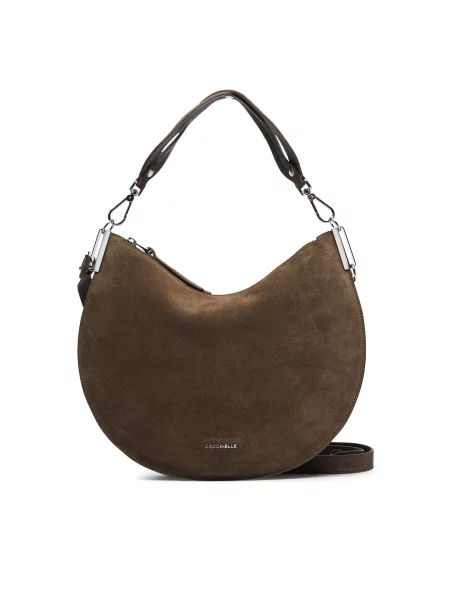 Coccinelle Дамска чанта QKG Coccinellesunup Suede E1 QKG 13 02 01 Каки