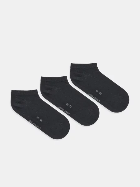 Къси чорапи Calvin Klein 3 чифта черно