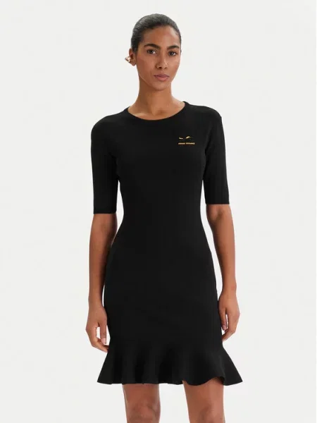 Armani Exchange Sukienka dzianinowa czarny