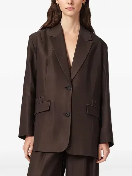 Sacou Allsaints cu rever maro