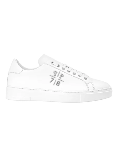 Sneakersy Philipp Plein skórzane białe