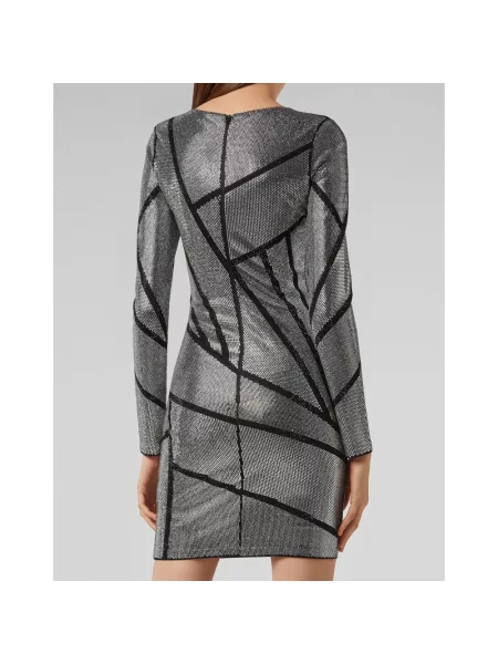 Krótka sukienka Philipp Plein szara