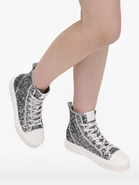 Sneakerși Marc Jacobs cu paiete argintiu