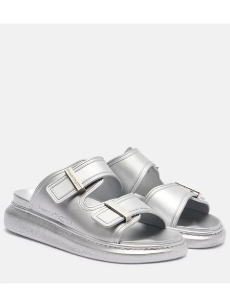 Cauciuc sandale Mcqueen argintiu