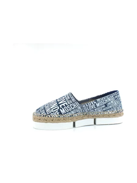 Espadryle Love Moschino niebieskie