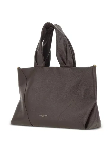 Bőr shopper táska Gianni Chiarini barna