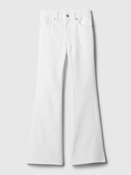 Pantaloni copii Gap alb