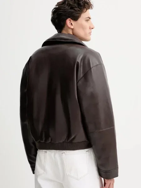 Bunda Nanushka přechodná ZALER hnědá