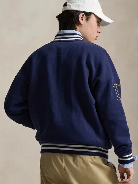 Polo Ralph Lauren Geacă de primăvară-toamnă bleumarin / galben / roșu alb