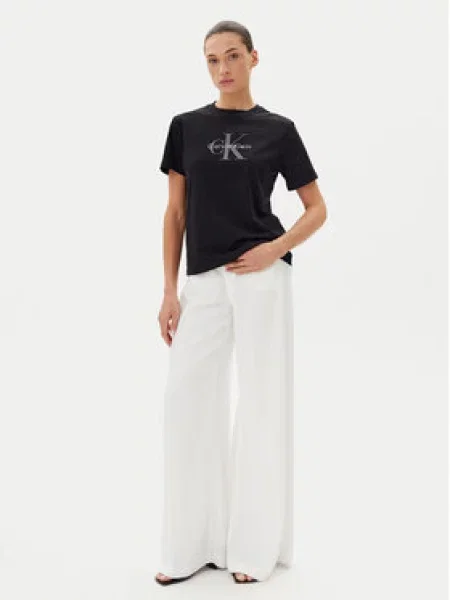 Klasické tričko Calvin Klein Jeans černé