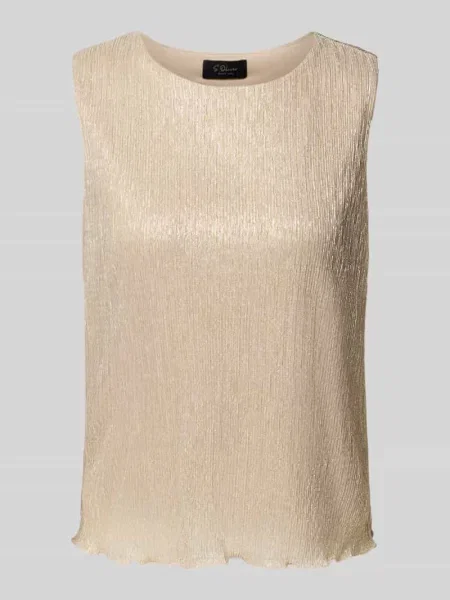 Top S.oliver Black Label plisowany złoty