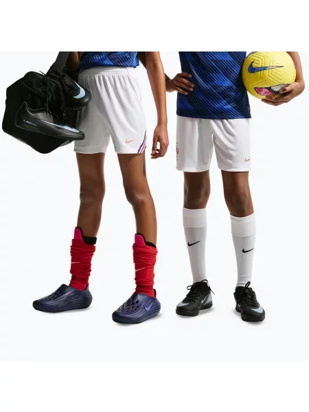 Gyerek futball rövidnadrág Nike FFF Stadium Home white/metallic copper. Méret: L fehér