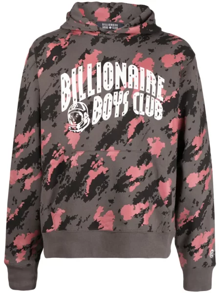 Hanorac cu glugă Billionaire Boys Club cu imagine cu model camuflaj gri