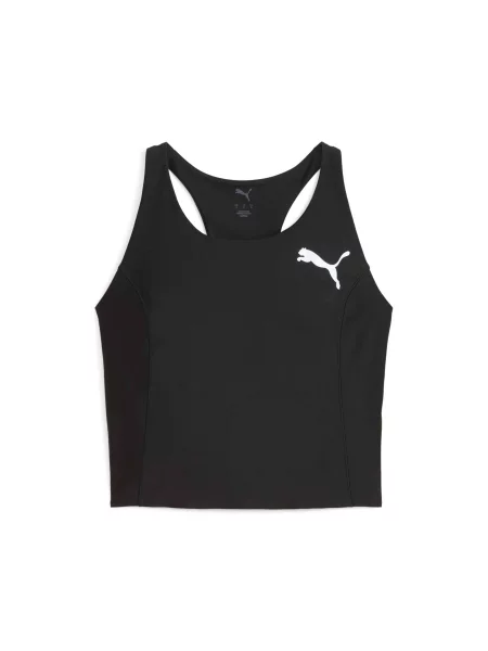 Топ спортивний PUMA Raceday Ultraform Crop комбінований верх чорний